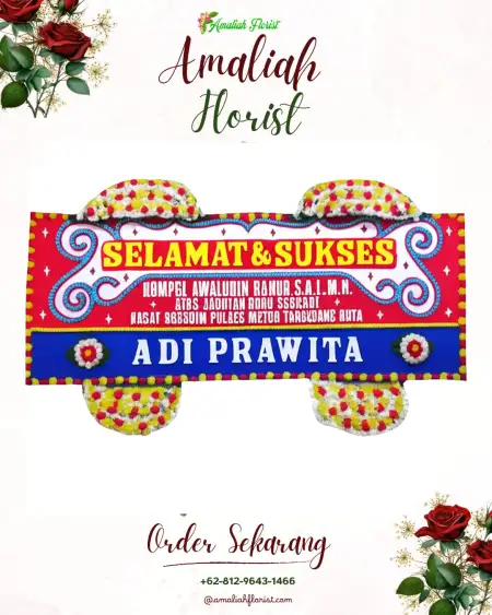 Papan Bunga Ucapan Selamat Bendoroto